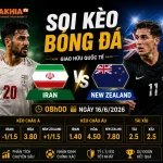 Soi kèo bóng đá Iran vs New Zealand, 08h00 ngày 16/6/2026